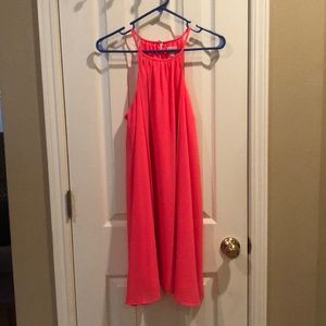 pink strapy dress